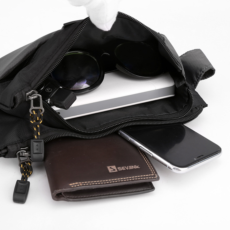 New cross-border Men's chest bag messenger bag fashion casual outdoor waist bag sports shoulder bag Simple Men's bag