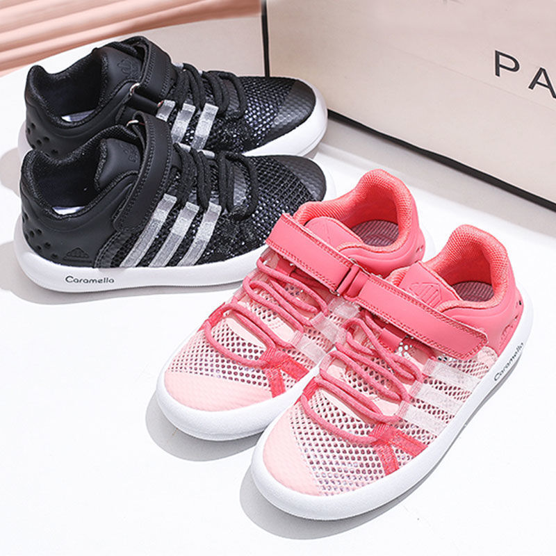 Children's Sports Shoes 2024 Spring New Boys and Girls Casual Shoes Autumn Soft Bottom Mesh Breathable Board Shoes for Large Children