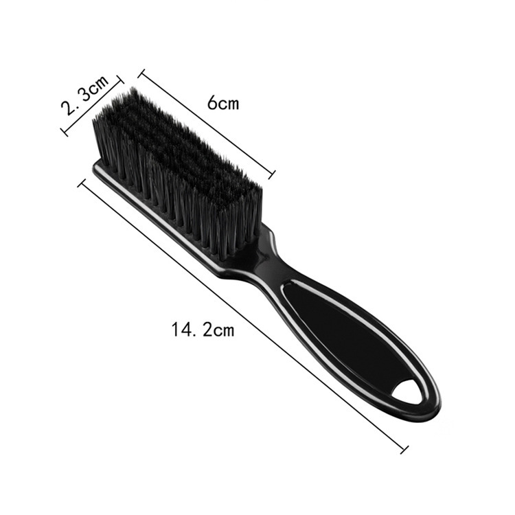 European and American Hot Sale Plastic Handle Men's Beard Brush Vintage Oil Head Brush Broken Hair Cleaning Brush YQ-090