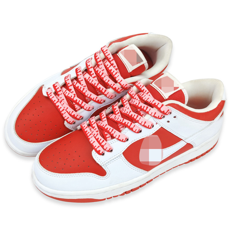 Factory spot fit AJ1 white powder GS ice cream shoelace AF1 Air Force One macaron DUNK shoelace