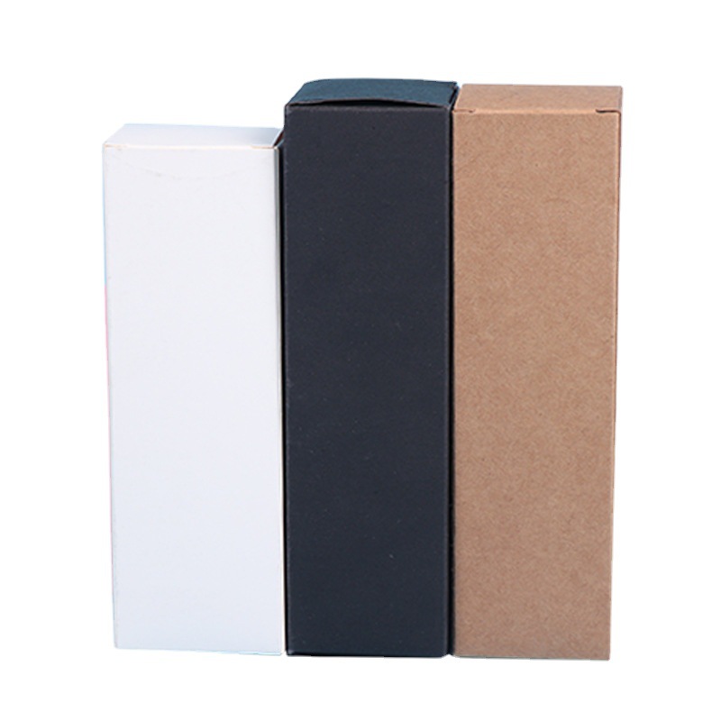 Spot black card paper box white card color box universal white paper box gift box Kraft paper flying machine box essential oil box