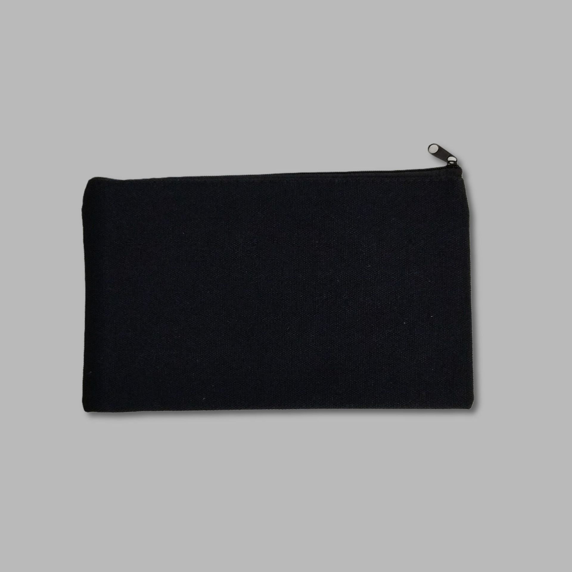 Amazon Cross-border Zipper Canvas Pencil Bag DIY Graffiti Pencil Bag Cotton Pencil Bag Blank Spot Storage Pencil Bag