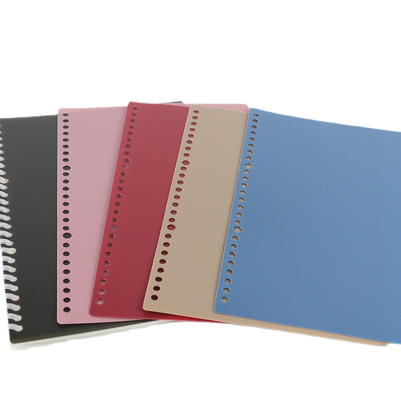 Color PP cover notebook set coil hand account shell can be set specifications cover book student frosted leather wholesale