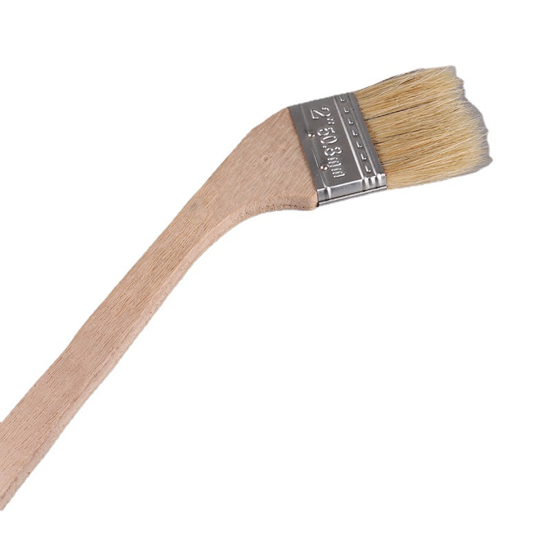 Elbow new paint brush curved handle paint pure pig hair imitation bristle Marine brush long handle long hair brush ash brush