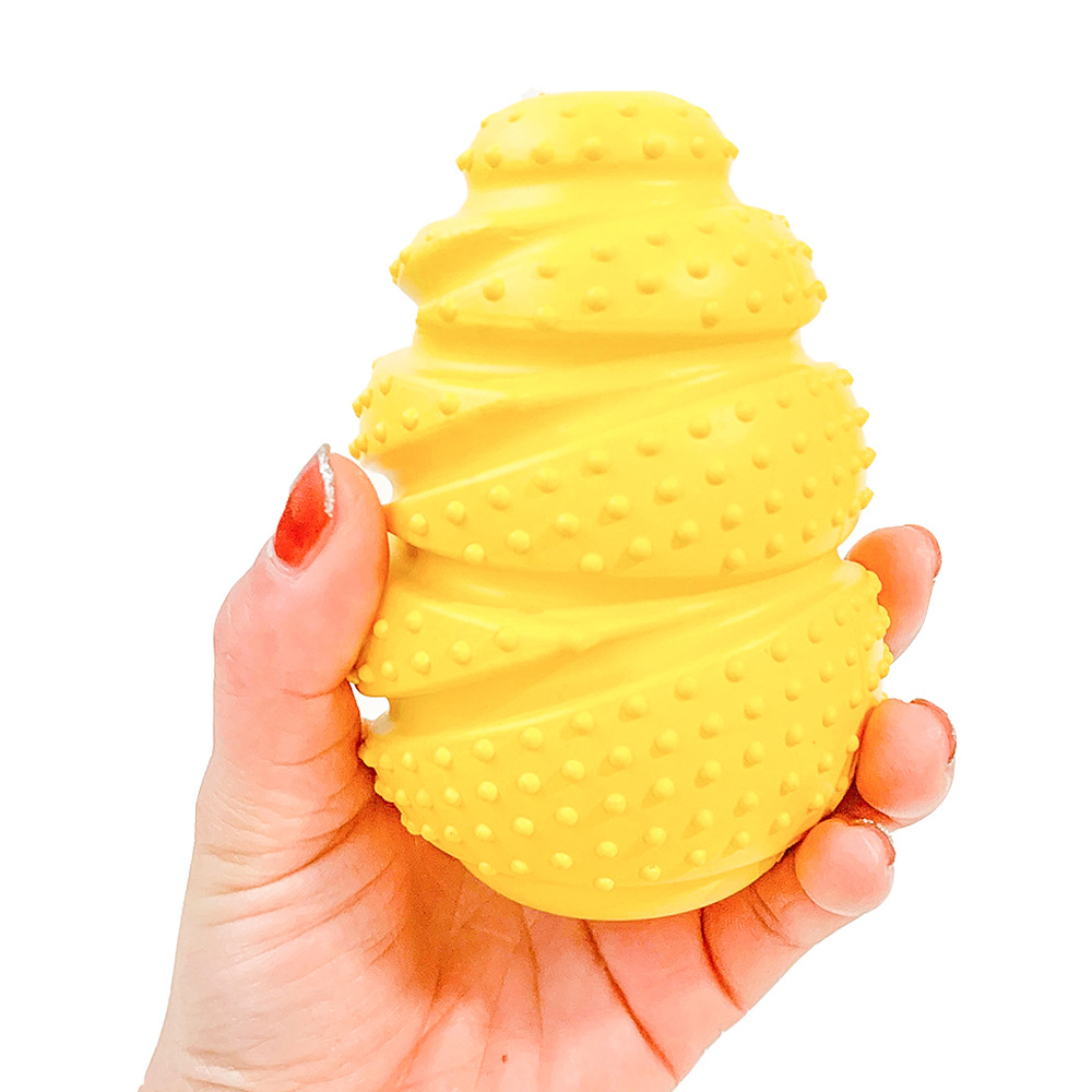 One Piece Free Shipping Leakage Eating Hand Freeze-dried Meat Fruit Dried Leakage Eating Toy Dog Gnawing Bite Resistant Rubber Easy to Clean