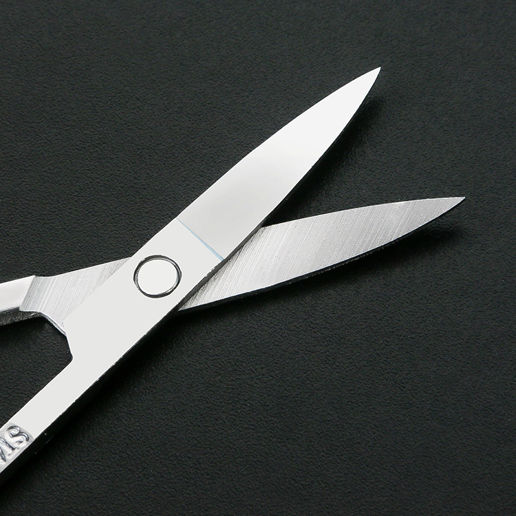 Stainless Steel pointed eyebrow scissors elbow eyebrow trimming scissors round nose hair scissors home beauty beauty makeup eyebrow trimming tool scissors