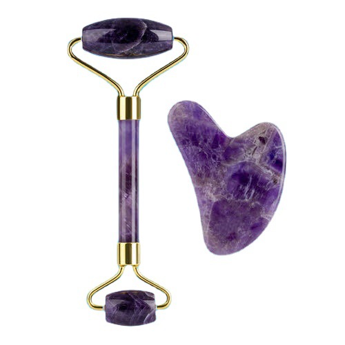 SOURCE manufacturer jade roller massager powder Crystal roller Jade beauty container jade roller thumb suit