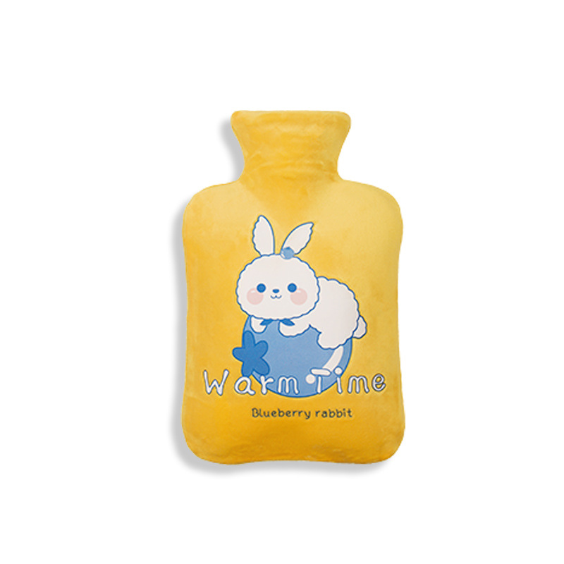 Winter new water injection hot water bag thickened hot compress cartoon hand warmer plush set cute explosion-proof warm water bag wholesale