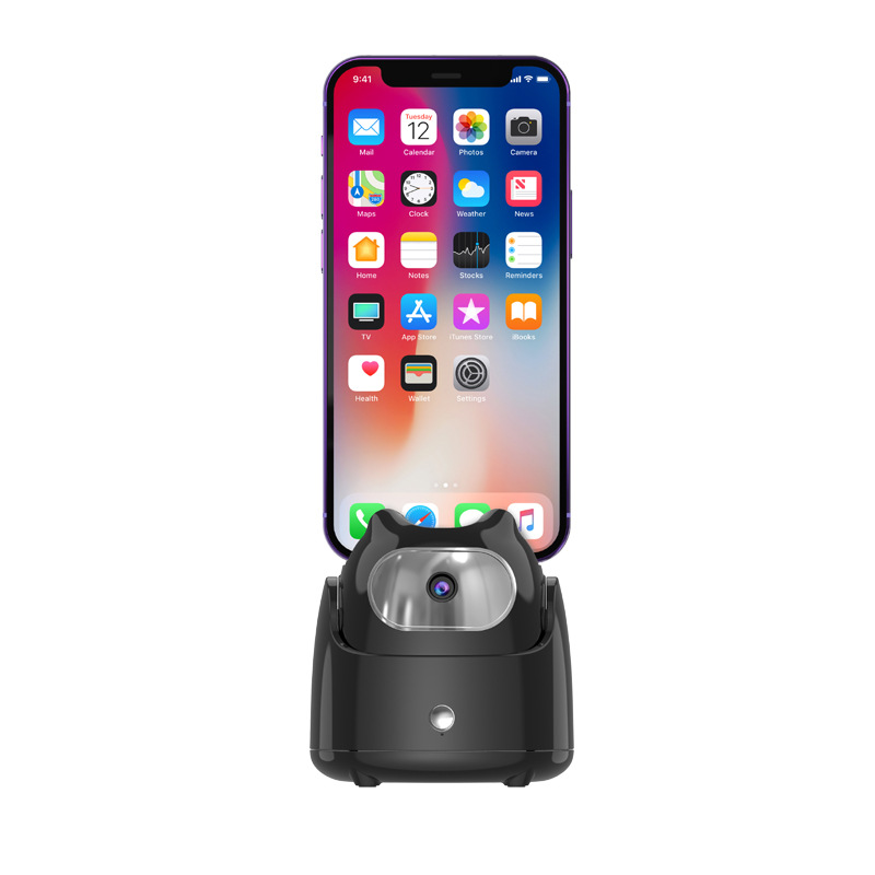 Intelligent Face Recognition Follow-up 360-degree Rotation vlog PTZ Shooting Mobile Phone Stabilizer Anti-shake Photography Bracket