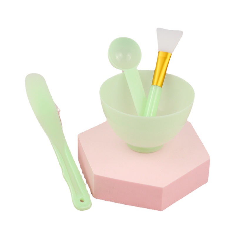 PP mask Bowl set soft film powder DIY spa film tool bowl stick silicone brush brush spoon simple