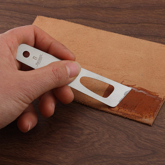 nattools thin elastic film stainless steel material stone washing handmade DIY leather tool coating film T08