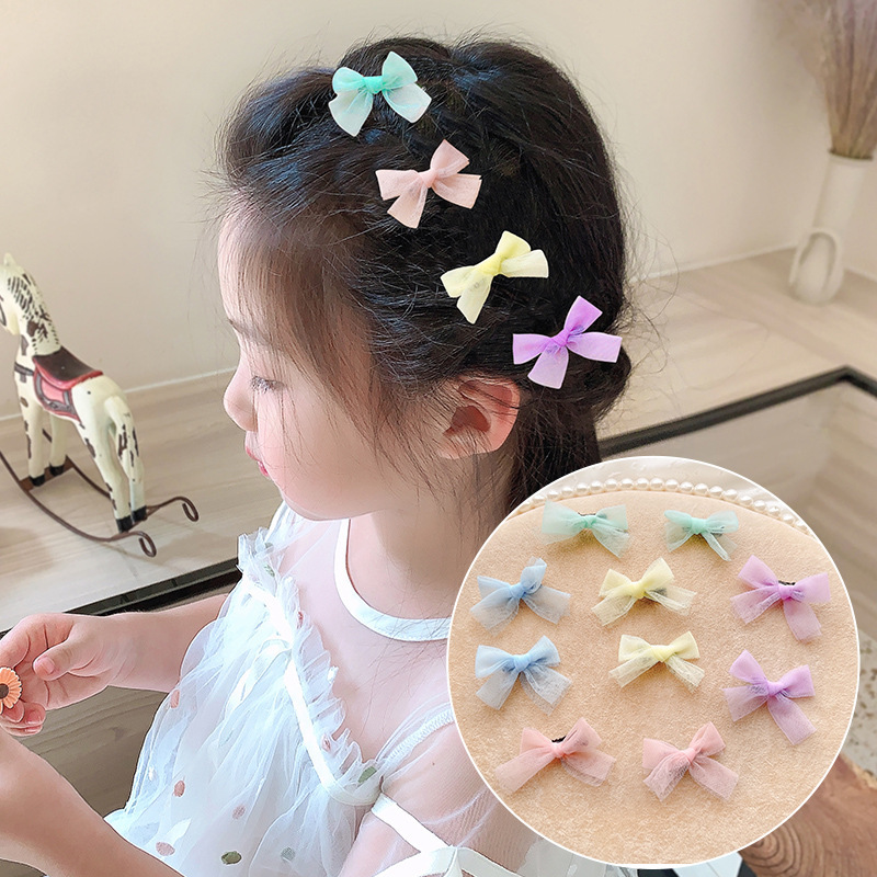 Children's hairpin female summer baby bow headdress little girl internet celebrity hairpin clip hair accessories cute Super Fairy Jewelry