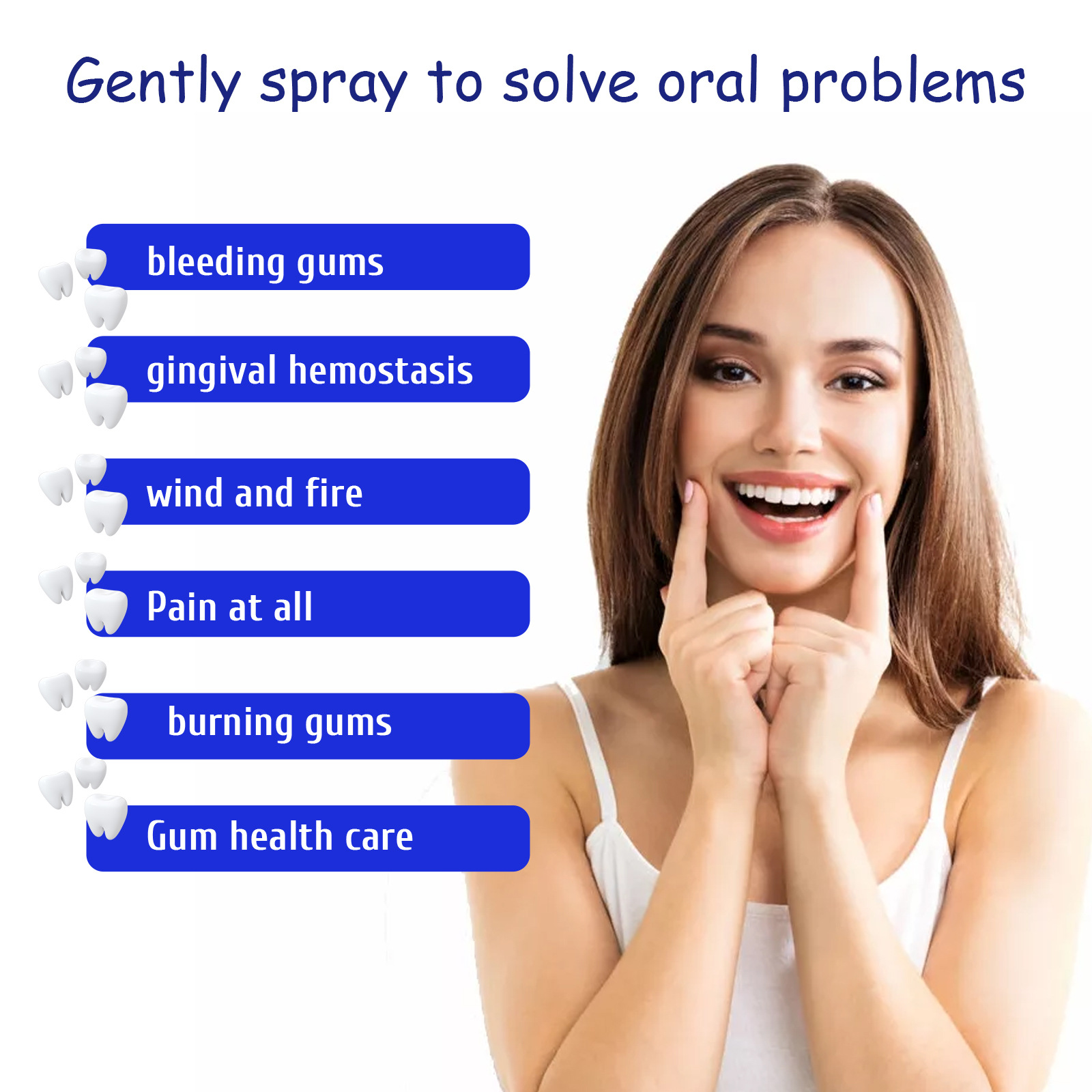 South Moon toothache Ning spray gingival swelling toothache Ning toothache water can stop moth tooth fire dental caries