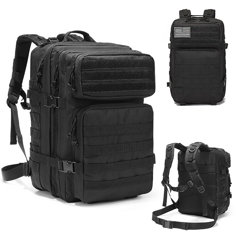 Cross Border Outdoor Sports Backpack 45L Large Capacity Multifunctional Waterproof Wear-resistant MOLLE Tactical Pack 3P Attack Backpack
