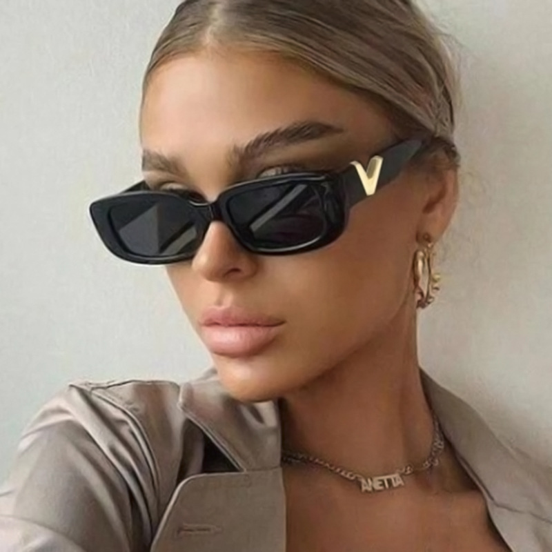 Cross-border Trendy New Sunglasses Fashion Simple Square Hip-hop Glasses Internet Celebrity Same Style Street Shot Sunscreen Sunglasses for Women