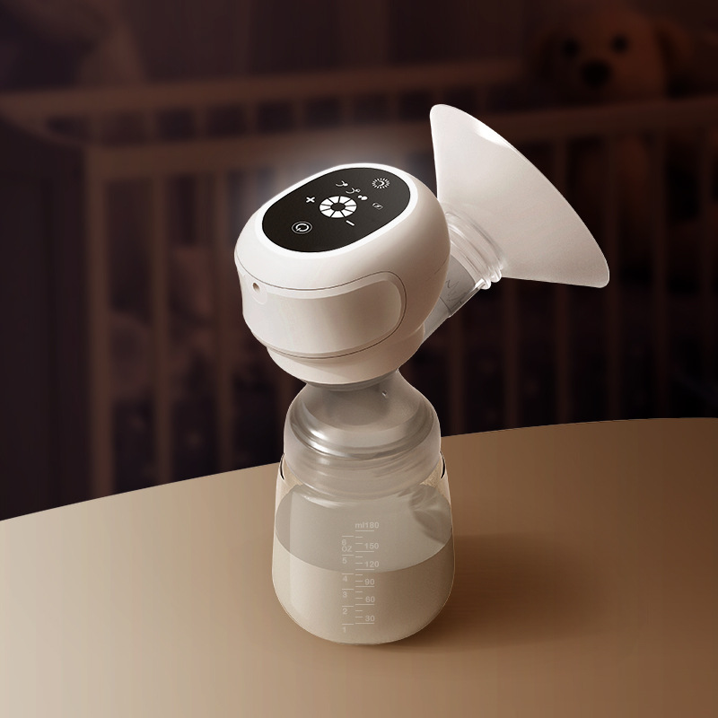 Cross-border electric breast pump integrated breast pump milking breast pump portable silent touch button breast pump