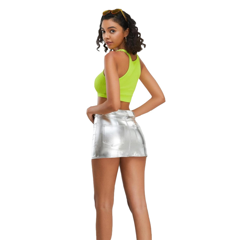 Amazon Cross-border Sexy Low Waist Skirt 2024 Summer New Tight European and American Spice Girls Style Ins Shorts Women's Clothing