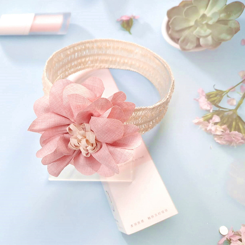 Korean style children's hair band hair accessories baby headband lace bow girl's headband Princess Pearl Flower Hundred Days photo