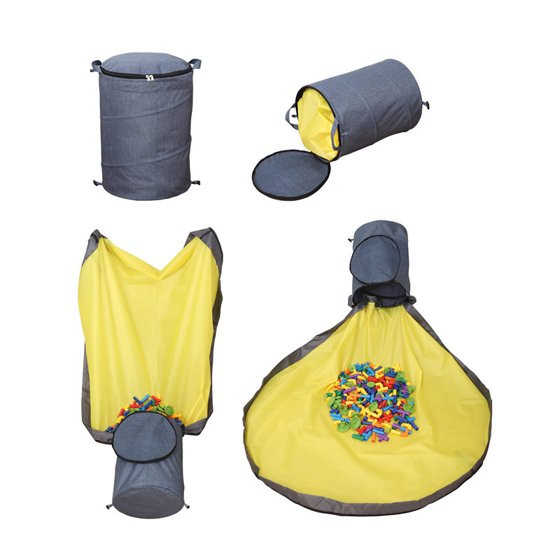 Oxford cloth automatic pop-up storage bag children's building block toys quick organization storage basket 1401