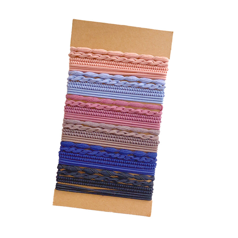 European and American Cross-border Set Headrope Simple Elegant High Elastic Ponytail Hair Rope Bracelet Hair Strap Hair Strap Hair Ring Headwear