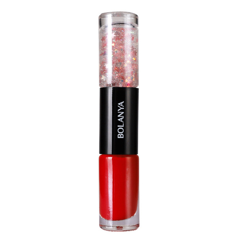 Cross-border exclusive for double-headed oily nail polish baking-free long-lasting white transparent nail polish baking-free quick-drying non-peeling fingers