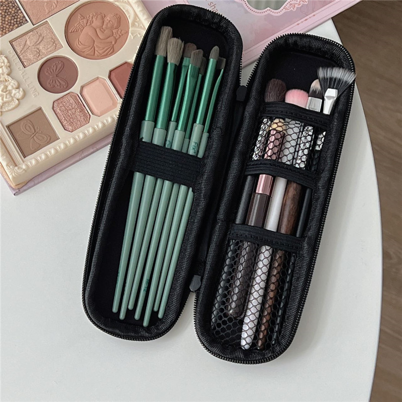 Cosmetic Brush Bag Storage Bag Women's Portable New Travel Carry-on Small Brush Eyebrow Pen Eye Shadow Brush Storage Bag