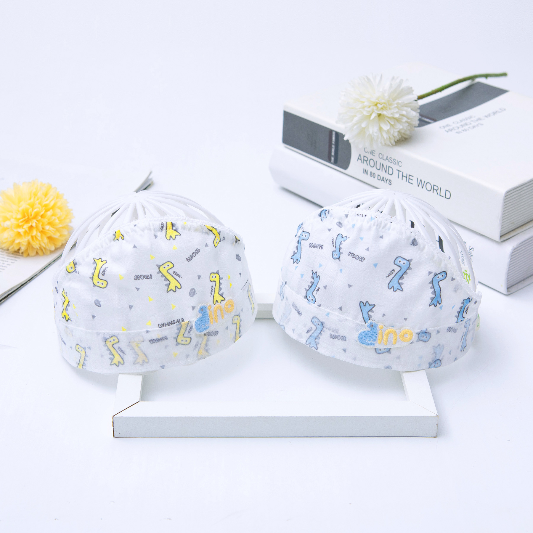 Baby Halogen Door Hat Summer Ultra-thin Single Layer Neonatal Empty Top Tire Cap Breathable Mesh Baby Cool Cap