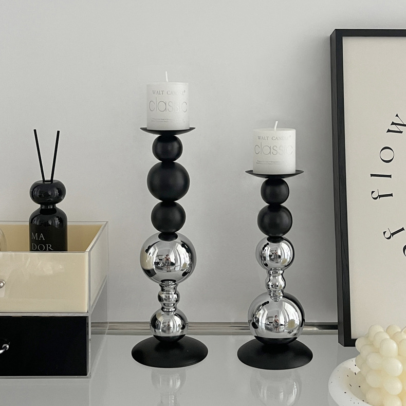 Light Luxury Aromatherapy Candle Holder Ornaments ins Vintage Romantic Dining Table Candlelight Dinner Props Home Simple Decoration
