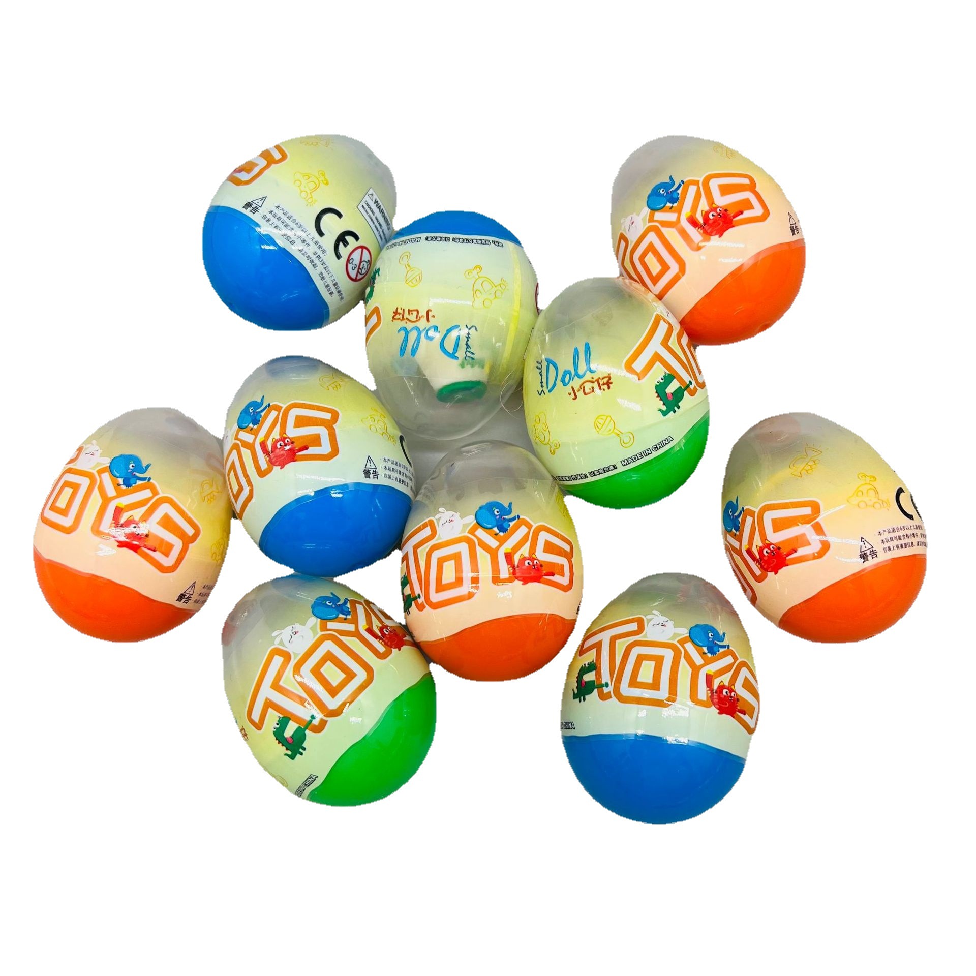 Gashapon toys wholesale coated egg-shaped egg twist 2 yuan egg twist machine doll gift ball twist machine twist