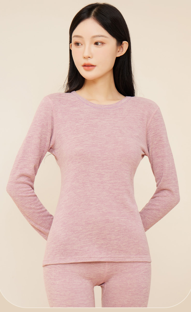Nieuwe kasjmier zijde thermisch ondergoed pak herfst en winter AB oppervlak heren en dames De fluwelen geborstelde herfstkleding lange broek onderkant shirt_voghion.com