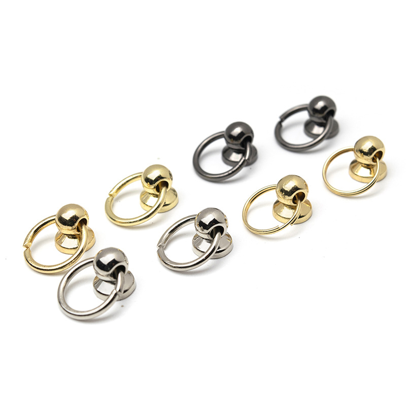 Monk Head Pacifier Nail Mobile Phone Shell Accessories Bottom Mushroom Nail Copper Handle Monk Head Hanging Buckle Notebook Pacifier Buckle