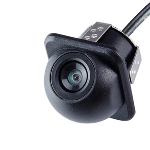 4 lights car reversing camera small straw hat CD4 lights LED square night vision car camera