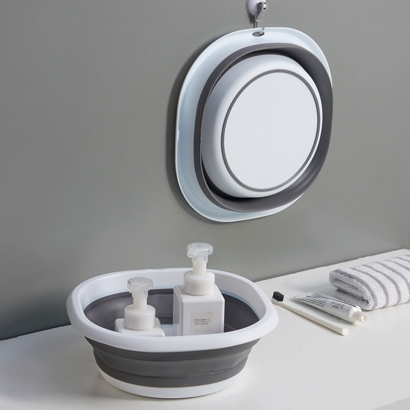 Folding Basin Portable Travel Foldable Basin Washbasin Student Dormitory Washbasin Plastic Small Basin Household