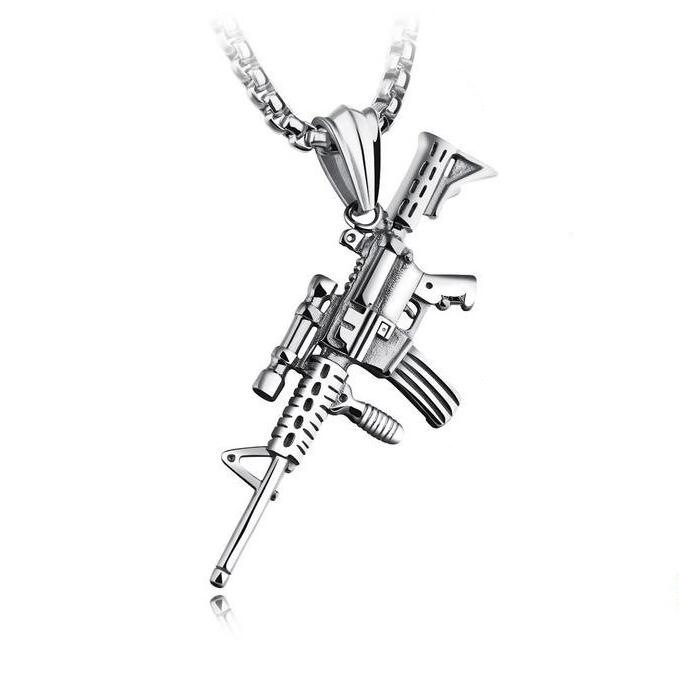 2025 women's spring and summer stainless steel chain necklace vintage square pendant necklace hip hop hiphop design accessories