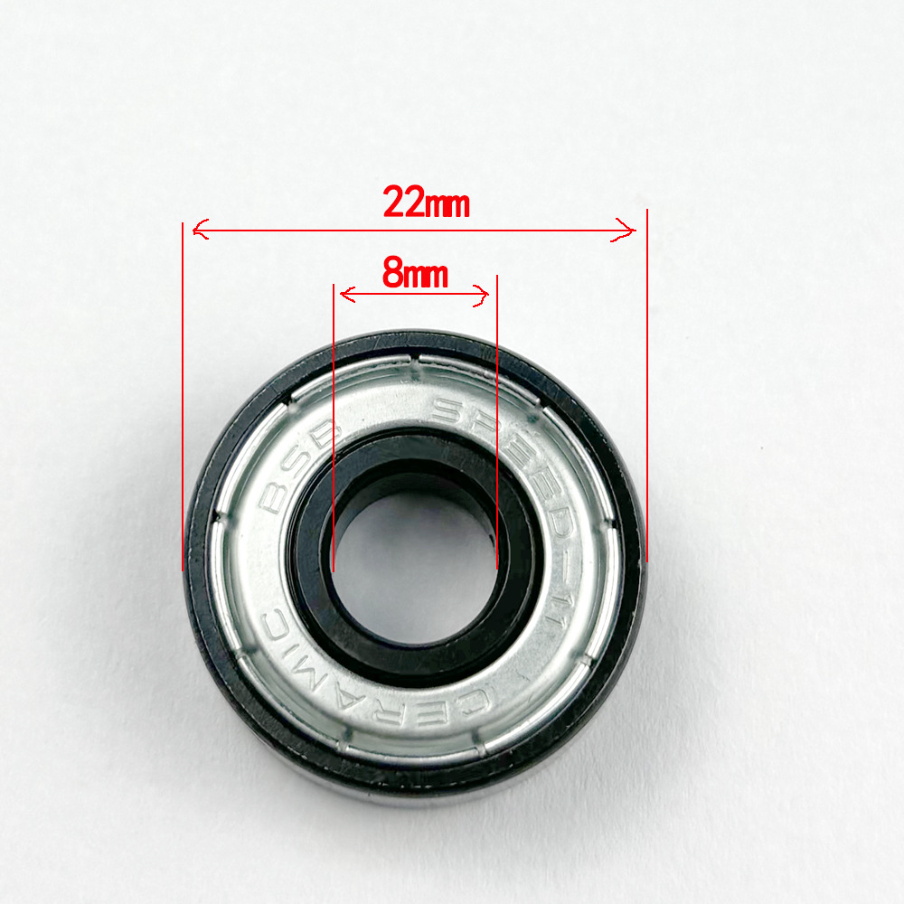 Ceramic bearing BSB roller skates SPEED-11 iron box white pottery 608 bearing SPEED ultra-fast custom printing