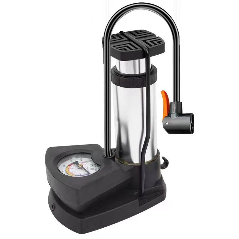 New high-pressure portable mini pedal pump bicycle mountain electric road bicycle pedal pump