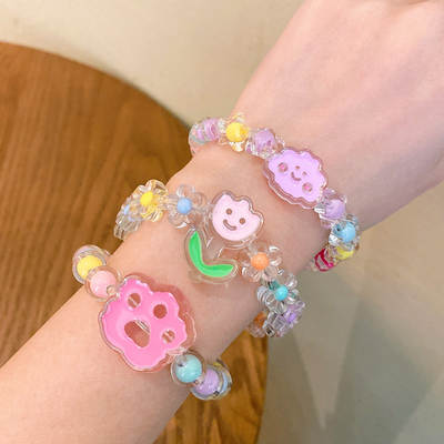 Cartoon Children's Bracelet Female Princess Jelly Beaded Cute Girl Baby Bracelet Student Jewelry Bracelet Jewelry