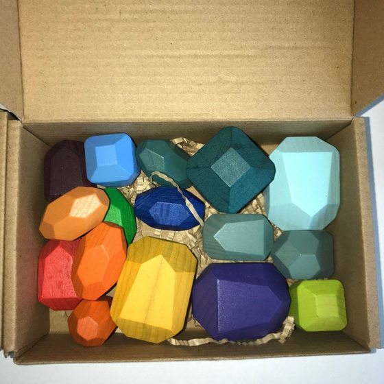 Cross-Border Children's Stacking Stones Montessori Early Education Educational Toys Building Blocks Jenga Wholesale Baby Girl Kindergarten Gifts