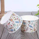 Disposable ice cream paper bowl customized logo yogurt cup ice cream dessert paper bowl printing paper cover ice cream cup