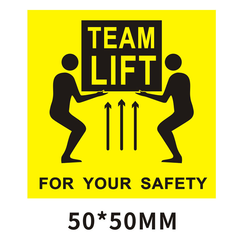 Amazon FBA overweight warning label warning label Team Lift sticker Heavy Package