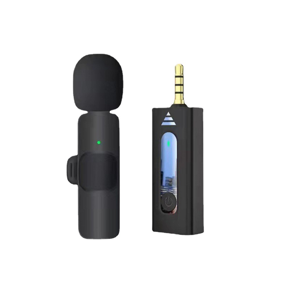 Factory direct wireless lavalier microphone sound card Computer mobile phone universal 3.5 interface live loudspeaker microphone