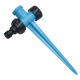 Blue plastic pin