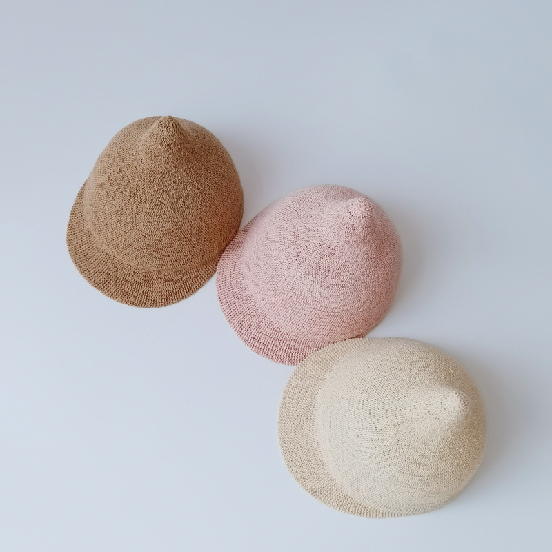 Cappello per bambini One Pan, stile coreano, traspirante, con ciuccio, parasole, protezione solare, cappello fresco per bambini_voghion.com
