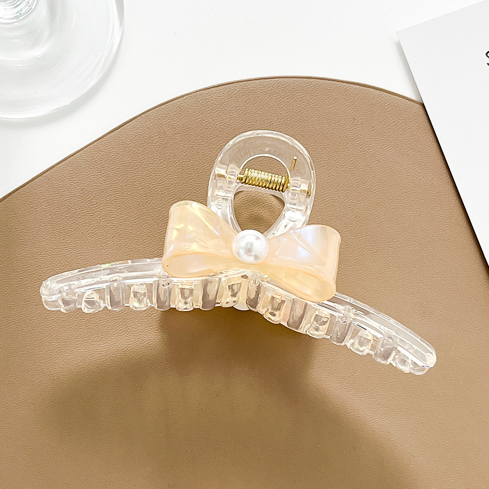 Fermaglio trasparente per capelli Fermaglio carino Grande fermaglio a farfalla Fermaglio a squalo Perla Accessori per capelli Copricapo all'ingrosso_voghion.com