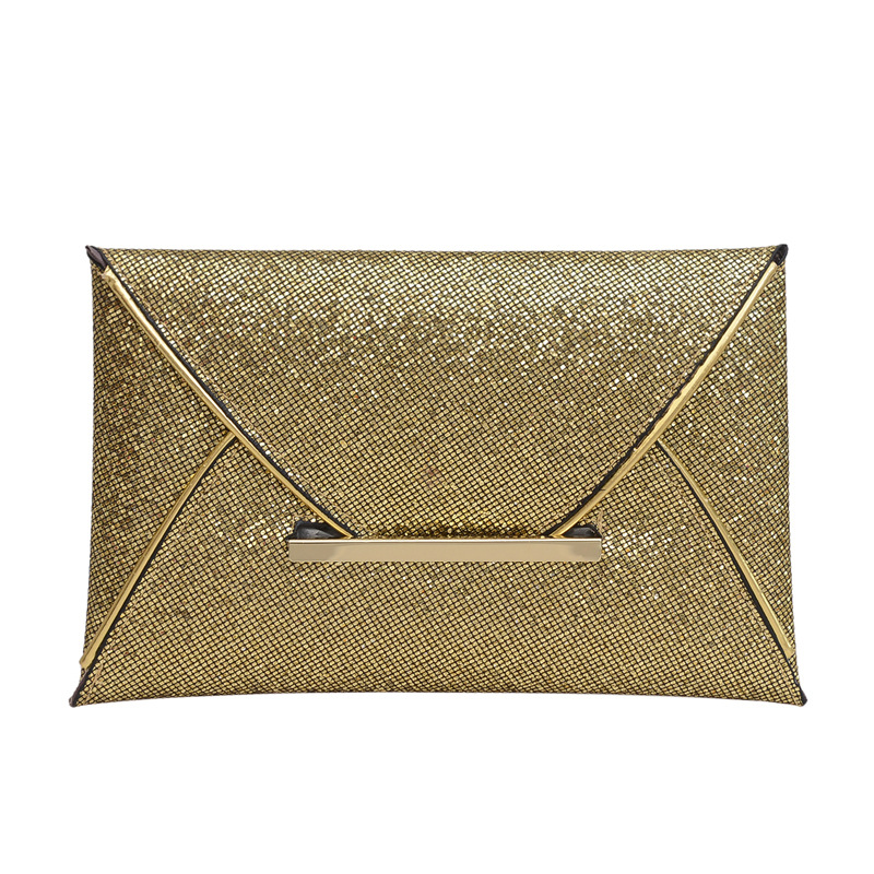 2024 spring new European and American fashion new envelope dinner bag glossy casual simple clutch fashion women's bag