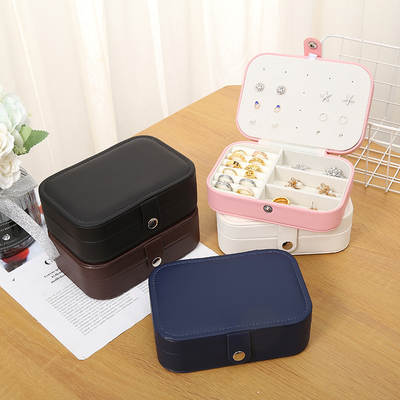 Nordic portable ring earrings earrings storage box earrings home storage box necklace earrings children jewelry box