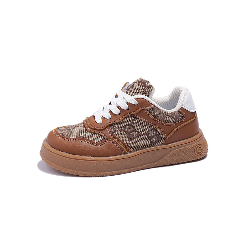 Autumn and Winter 2024 New Korean Style Children's Sports Casual Shoes Girls Low-top Boys' Baby Shoes Running Shoes Trendy