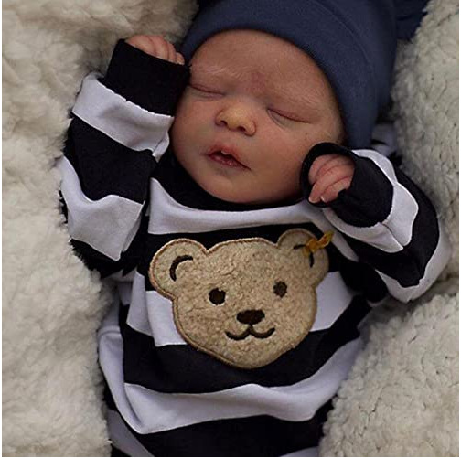 NPK Cross-border Source 46cm Darren Simulation Baby Rebirth Doll Venous Blood Silk Visible 3D Skin - ShopShipShake