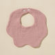 Solid color baby saliva towel Class A pure cotton 6-layer gauze 360 degree children's saliva pocket baby bib absorbent bib