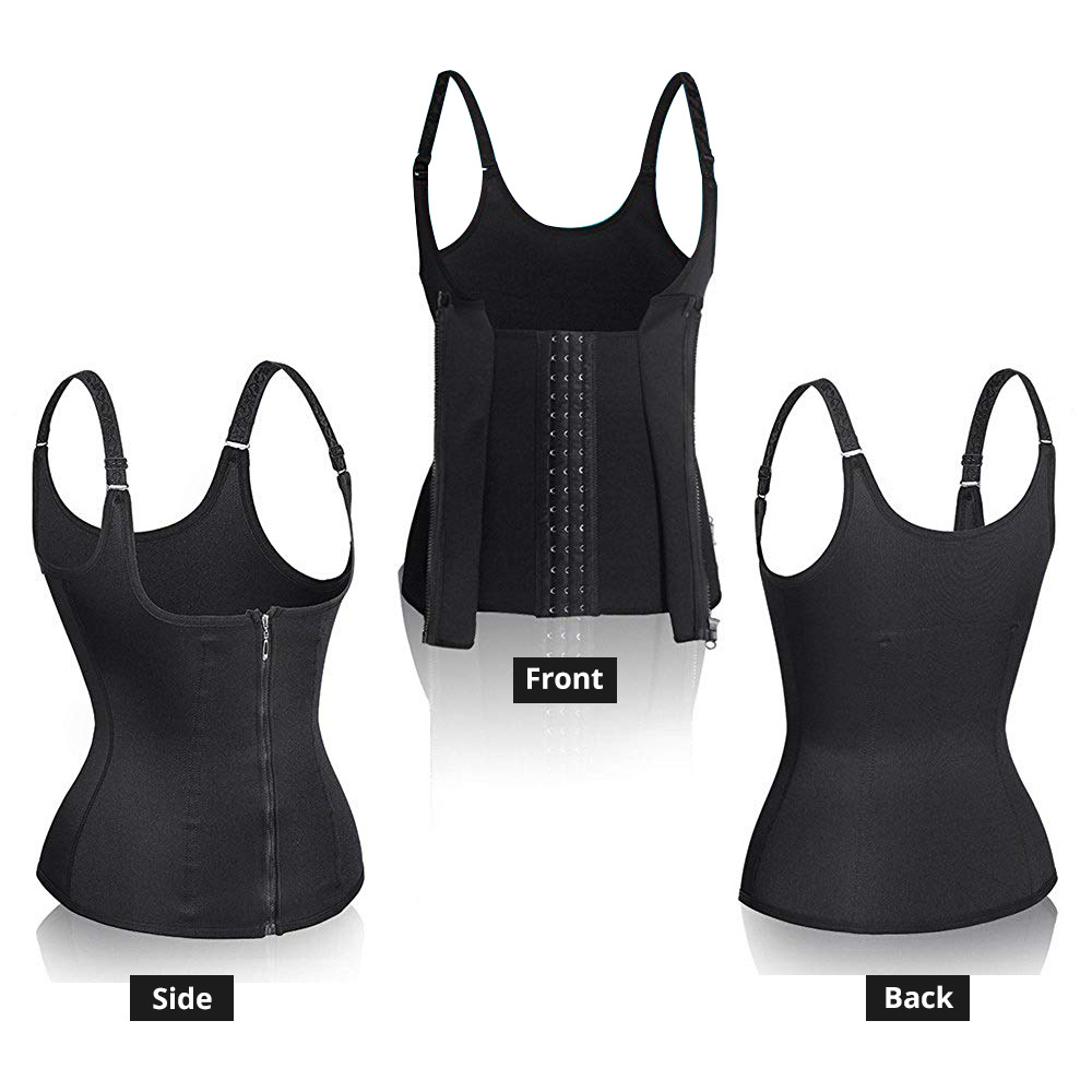 Amazon Cross-border Women's Body Palace Belly Curly Cloth Neoprene Triple Cloth Sweat Vest Shaper